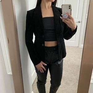Ann Taylor Velvet Black Blazer
